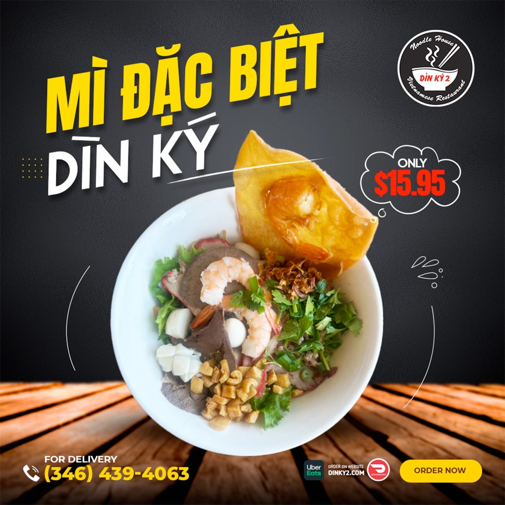 Mì Đặc Biệt Dìn Ký — special combo noodle bowl, Dìn Ký 2